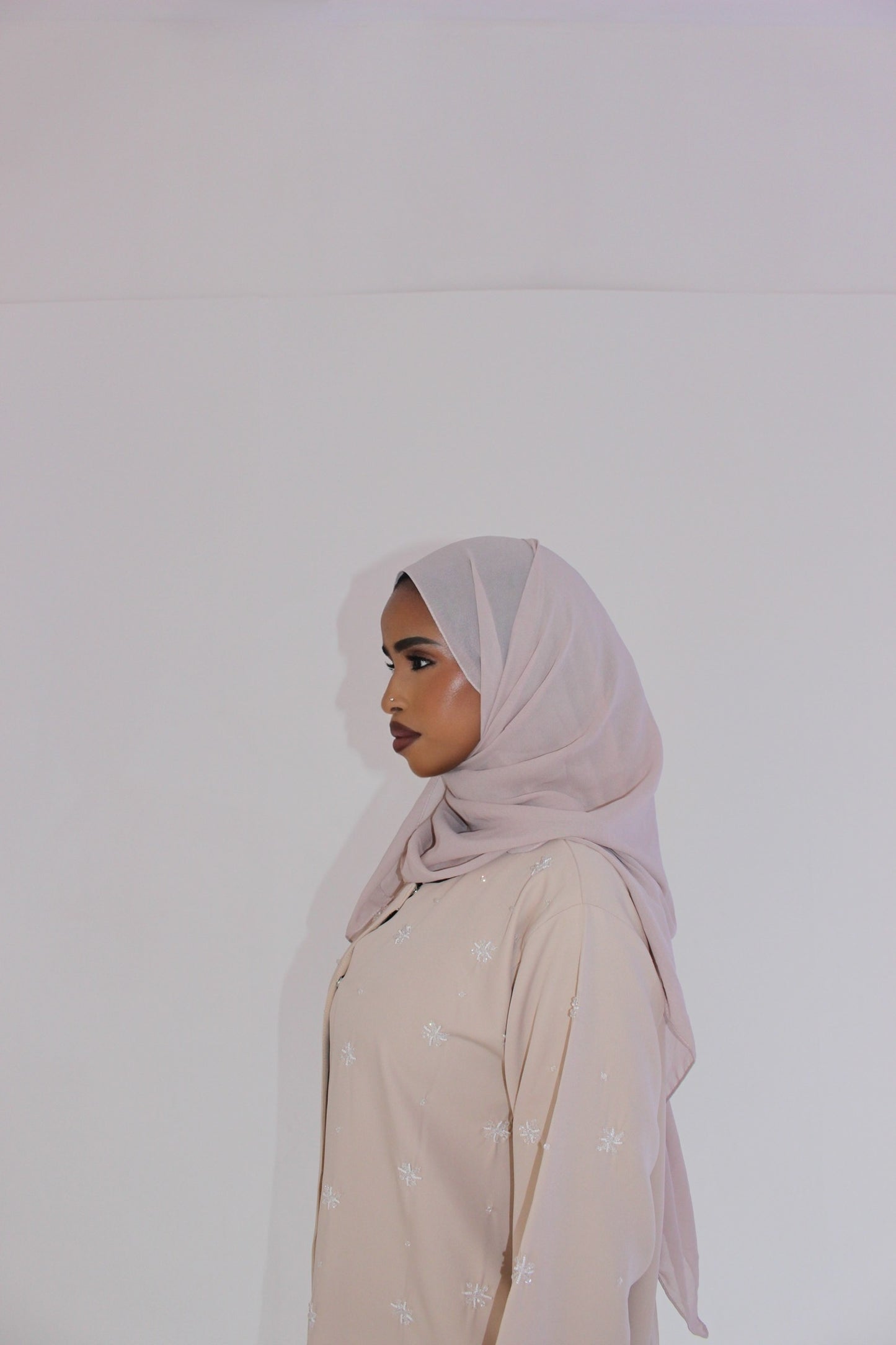 Ivory Radiance Abaya