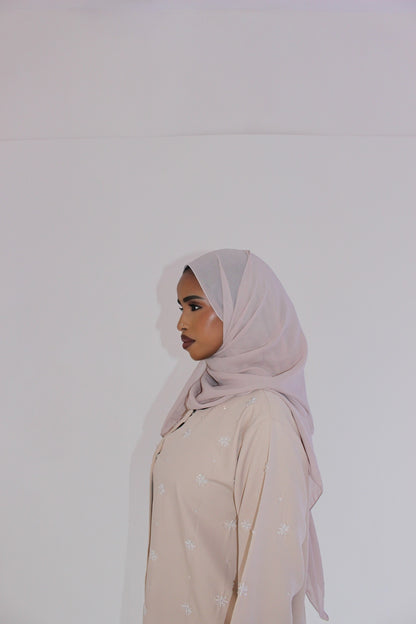Ivory Radiance Abaya