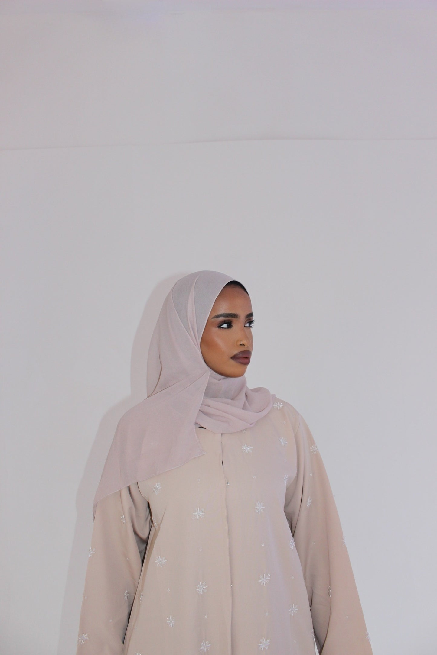 Ivory Radiance Abaya