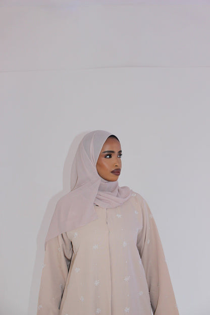 Ivory Radiance Abaya