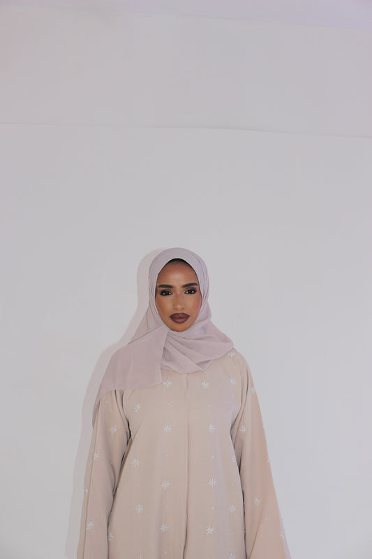 Ivory Radiance Abaya