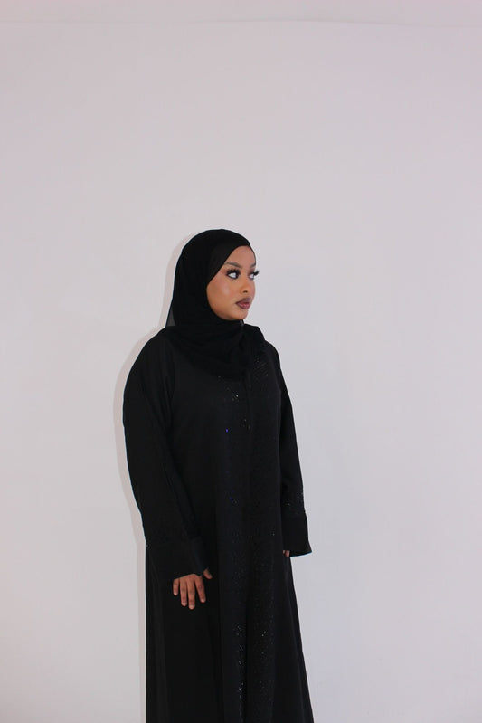 Midnight Bloom Abaya