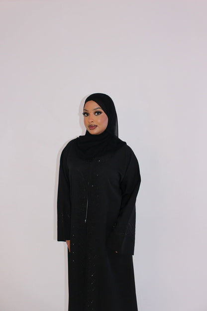 Midnight Bloom Abaya